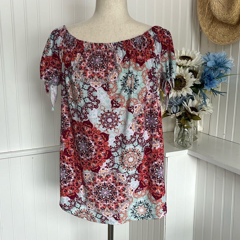Off The Shoulder Bohemian Peasant Top